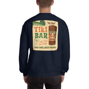 "Tiki Bar" Mens Creneck Sweatshirt (Unisex)