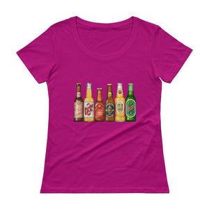 "Beer Flight" Womens Scoopneck T-Shirt