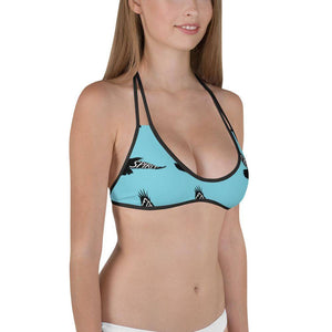 "Free Spirit" Womens Bikini Top in Bahama Blue