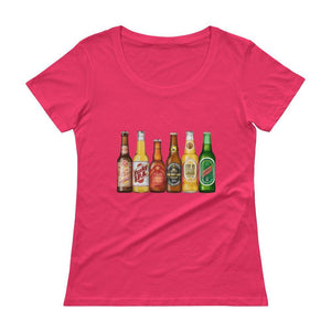 "Beer Flight" Womens Scoopneck T-Shirt