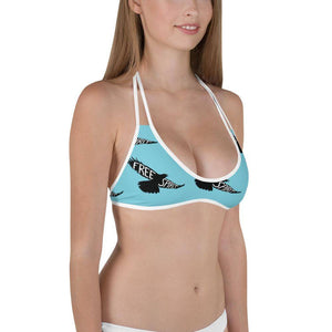 "Free Spirit" Womens Bikini Top in Bahama Blue