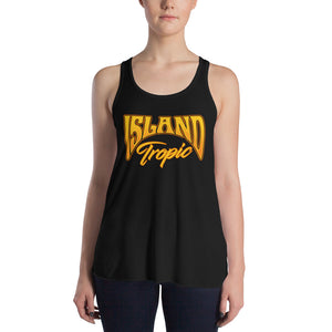 "Island Tropic" Logo Womens Flowy Racerback Tank