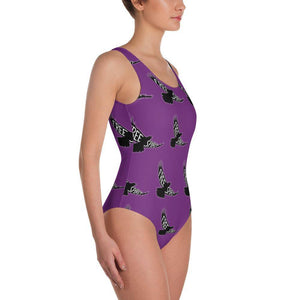 "Free Spirit" Womens One-Piece Swimsuit in Purple