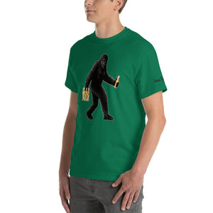 "Partying with Sasquatch" Mens Short Sleeve T-Shirt