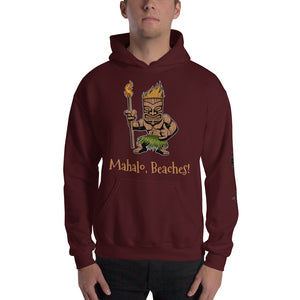 "Mahalo, Beaches!" Hooded Sweatshirt (Unisex)