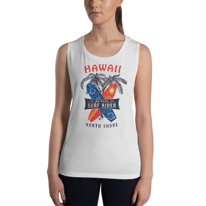 "North Shore" Womens Muscle Tank