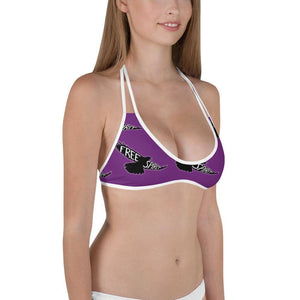 "Free Spirit" Womens Bikini Top in Purple