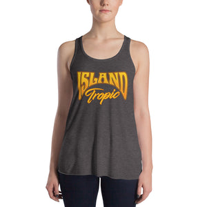 "Island Tropic" Logo Womens Flowy Racerback Tank