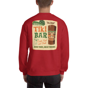 "Tiki Bar" Mens Creneck Sweatshirt (Unisex)