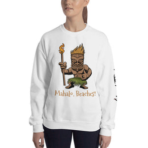 "Mahalo, Beaches!" Heavy Blend Crewneck Sweatshirt (Unisex)