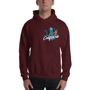 "California Dreamin' Octopus" Hooded Sweatshirt (Unisex)