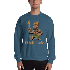 "Mahalo, Beaches!" Heavy Blend Crewneck Sweatshirt (Unisex)