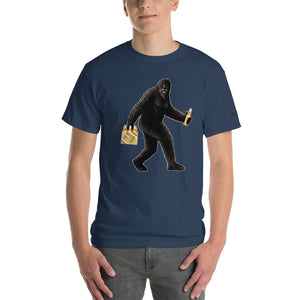 "Partying with Sasquatch" Mens Short Sleeve T-Shirt