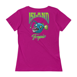 "Angler Fish" Womens Scoopneck T-Shirt