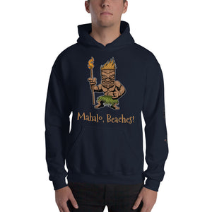 "Mahalo, Beaches!" Hooded Sweatshirt (Unisex)