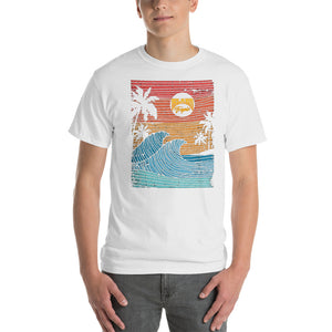 "Island Tropic Sun" Mens Short Sleeve T-Shirt