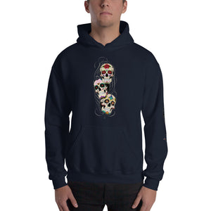 "Sugar Skulls" Hooded Sweatshirt (Unisex)