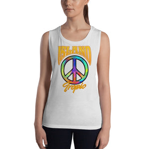 "Peace Logo" Womens Muscle Tank