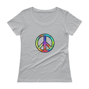 "Peace" Womens Scoopneck T-Shirt