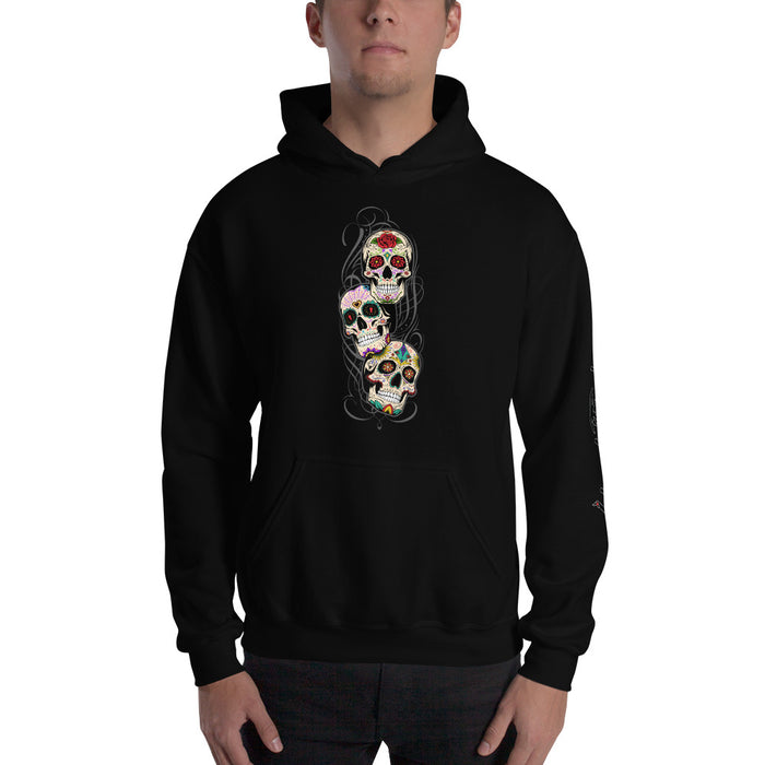 "Sugar Skulls" Hooded Sweatshirt (Unisex)