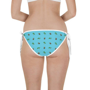 "Tiki" Bikini Bottom in Bahama Blue